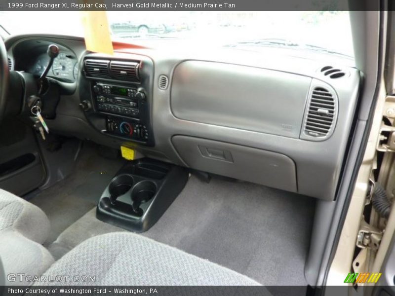 Harvest Gold Metallic / Medium Prairie Tan 1999 Ford Ranger XL Regular Cab