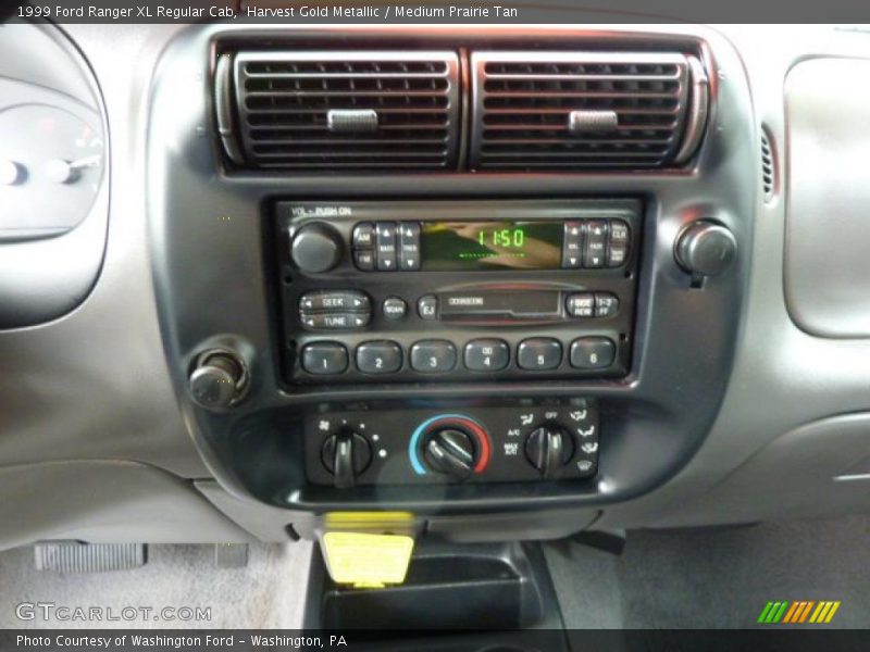 Harvest Gold Metallic / Medium Prairie Tan 1999 Ford Ranger XL Regular Cab