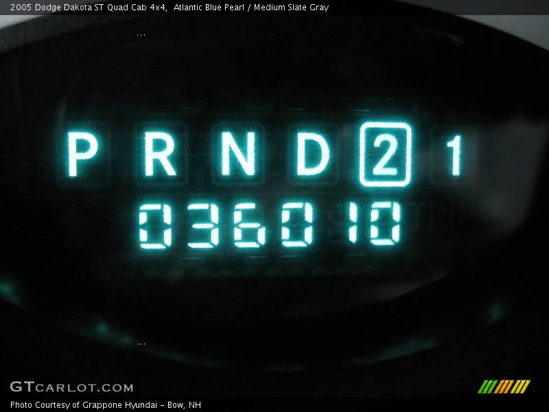 Atlantic Blue Pearl / Medium Slate Gray 2005 Dodge Dakota ST Quad Cab 4x4