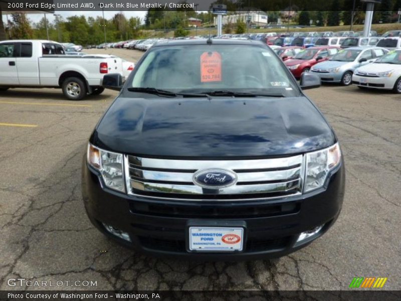 Dark Ink Blue Metallic / Charcoal 2008 Ford Edge Limited AWD