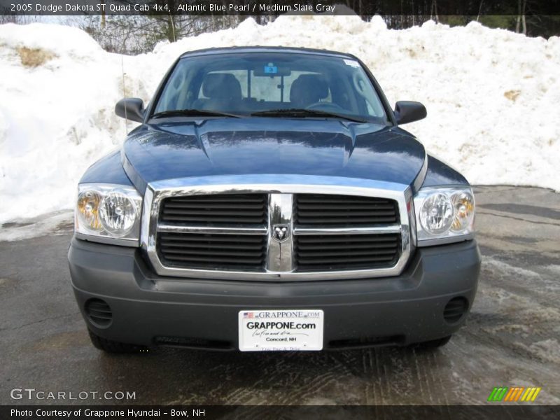 Atlantic Blue Pearl / Medium Slate Gray 2005 Dodge Dakota ST Quad Cab 4x4