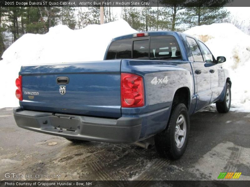 Atlantic Blue Pearl / Medium Slate Gray 2005 Dodge Dakota ST Quad Cab 4x4