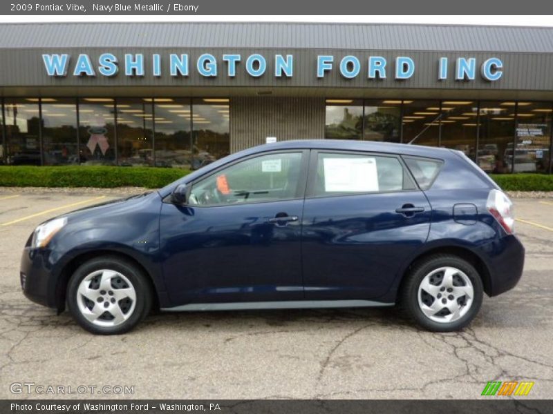 Navy Blue Metallic / Ebony 2009 Pontiac Vibe