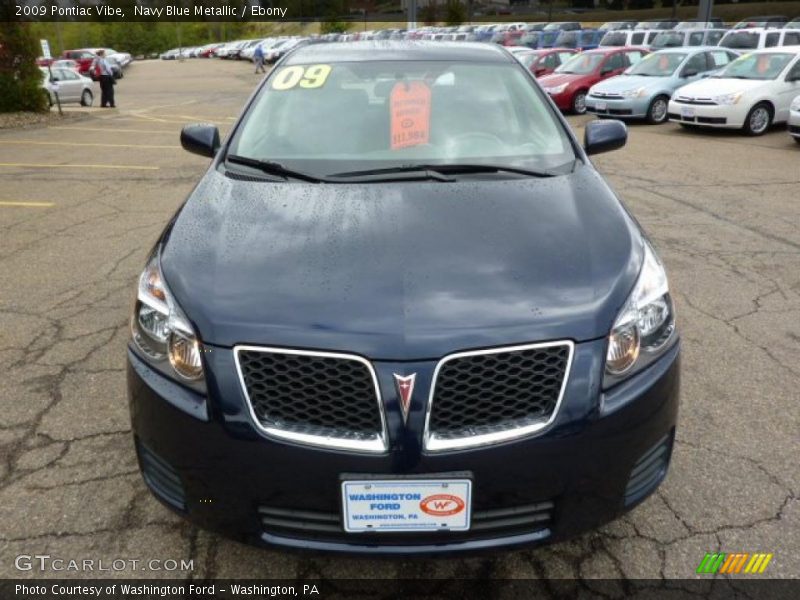 Navy Blue Metallic / Ebony 2009 Pontiac Vibe