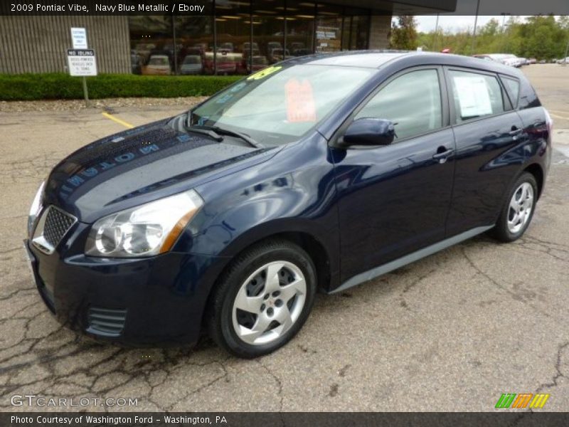 Navy Blue Metallic / Ebony 2009 Pontiac Vibe