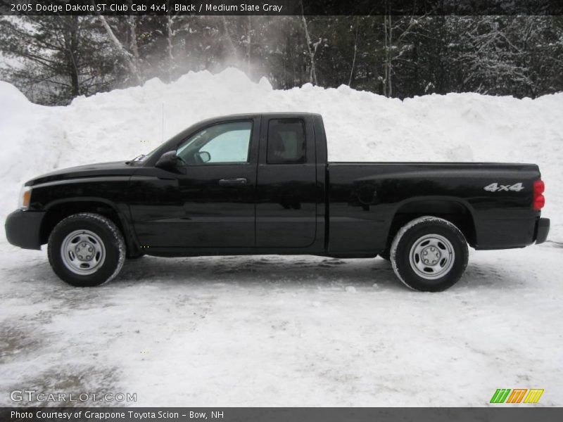 Black / Medium Slate Gray 2005 Dodge Dakota ST Club Cab 4x4