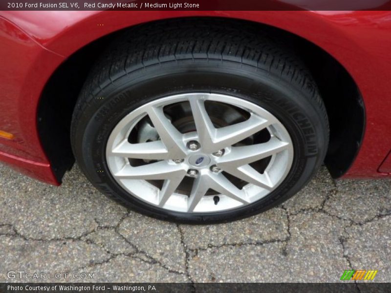 Red Candy Metallic / Medium Light Stone 2010 Ford Fusion SEL V6