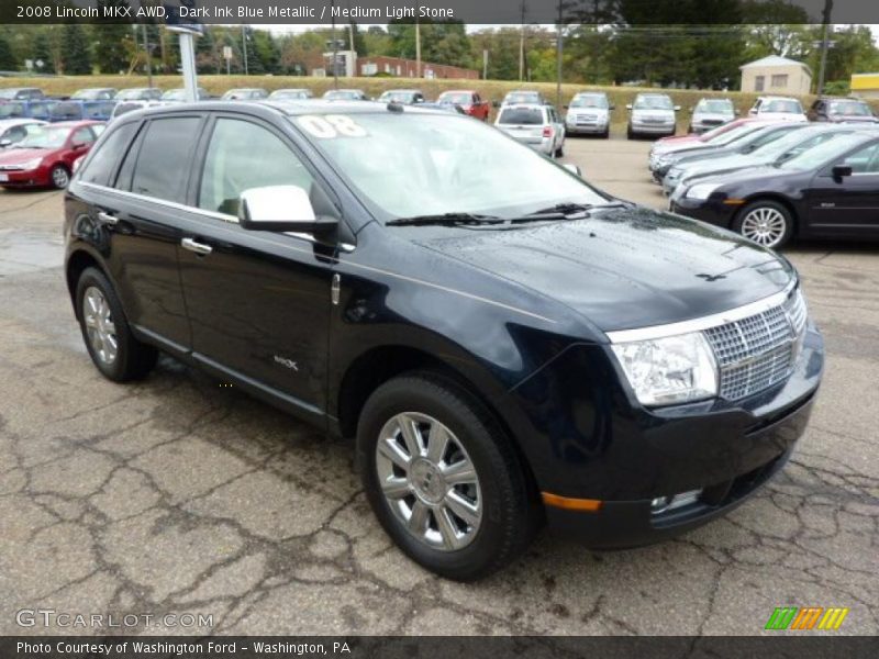 Dark Ink Blue Metallic / Medium Light Stone 2008 Lincoln MKX AWD