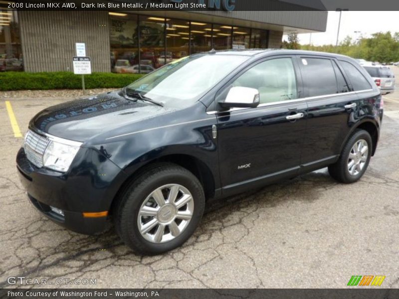 Dark Ink Blue Metallic / Medium Light Stone 2008 Lincoln MKX AWD