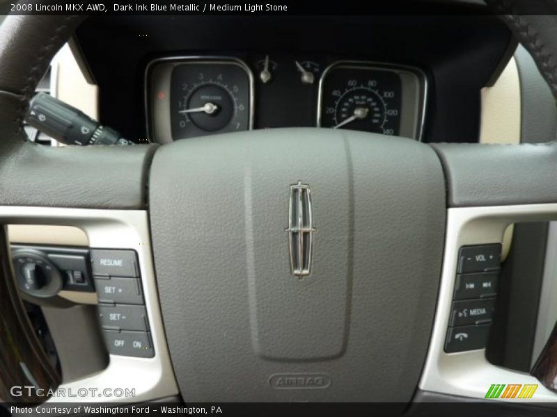 Dark Ink Blue Metallic / Medium Light Stone 2008 Lincoln MKX AWD