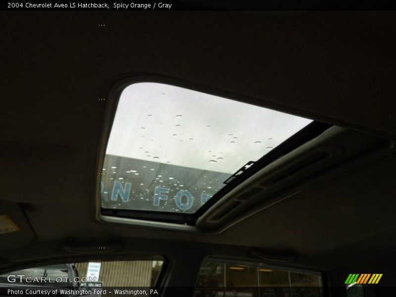 Spicy Orange / Gray 2004 Chevrolet Aveo LS Hatchback