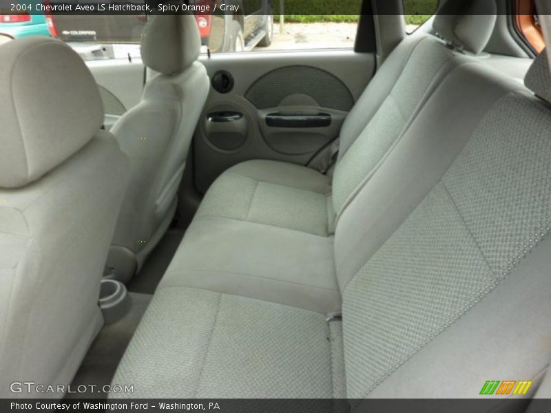 Spicy Orange / Gray 2004 Chevrolet Aveo LS Hatchback