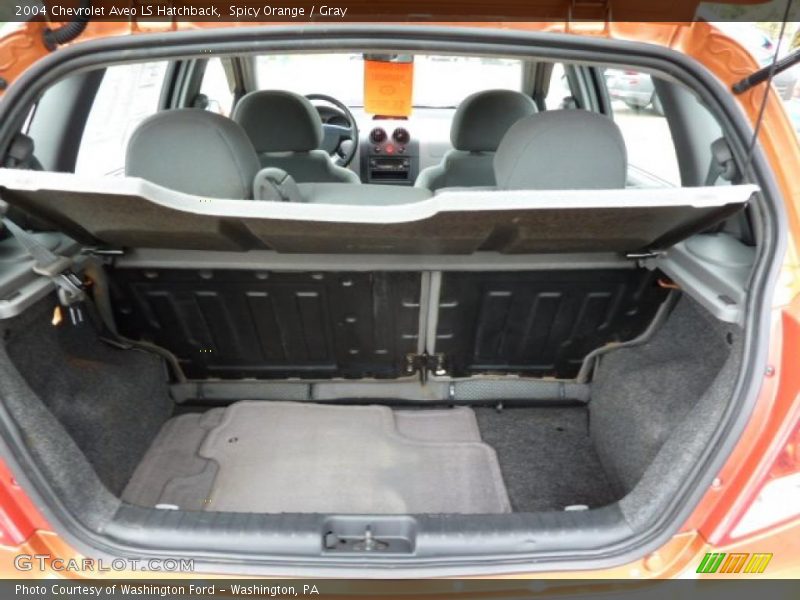 Spicy Orange / Gray 2004 Chevrolet Aveo LS Hatchback
