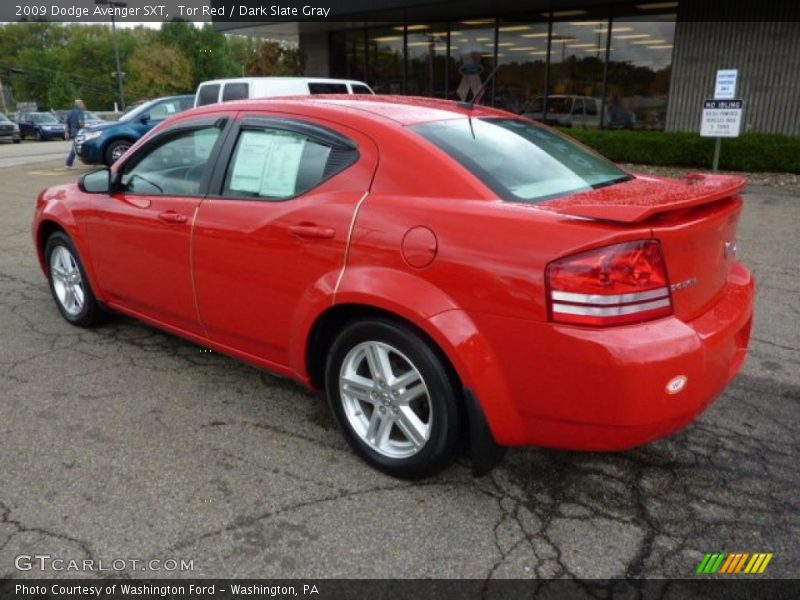 Tor Red / Dark Slate Gray 2009 Dodge Avenger SXT