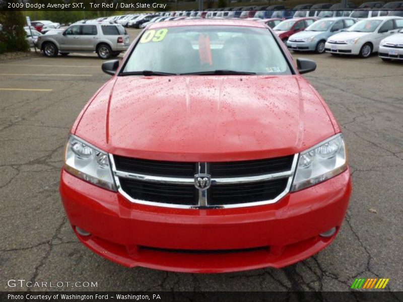 Tor Red / Dark Slate Gray 2009 Dodge Avenger SXT