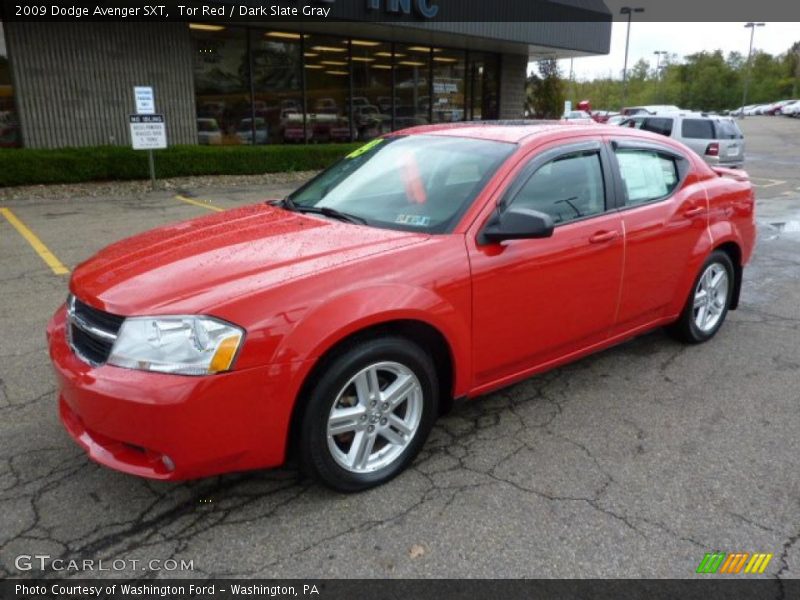 Tor Red / Dark Slate Gray 2009 Dodge Avenger SXT
