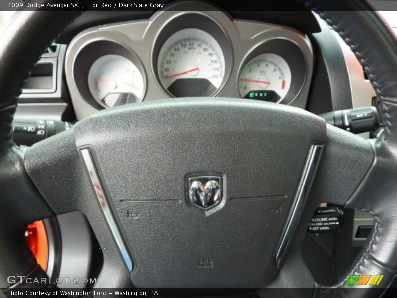 Tor Red / Dark Slate Gray 2009 Dodge Avenger SXT