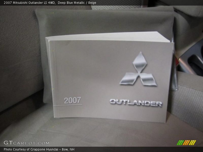 Deep Blue Metallic / Beige 2007 Mitsubishi Outlander LS 4WD