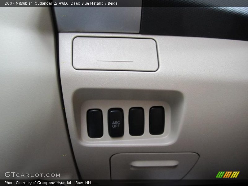 Deep Blue Metallic / Beige 2007 Mitsubishi Outlander LS 4WD