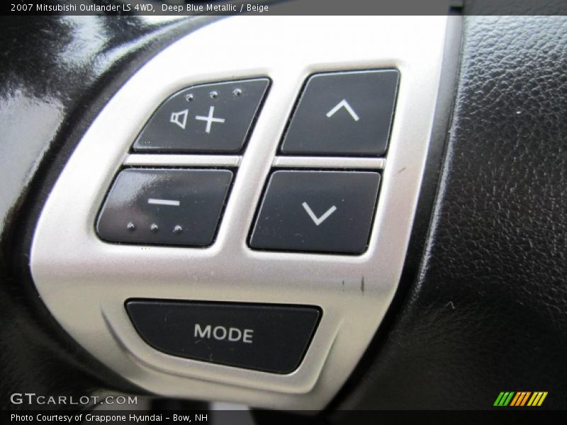 Deep Blue Metallic / Beige 2007 Mitsubishi Outlander LS 4WD