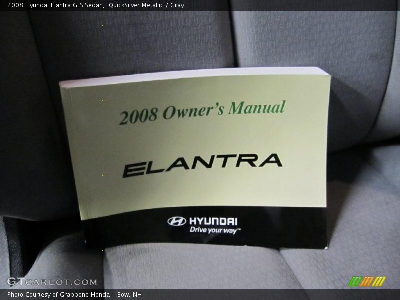 QuickSilver Metallic / Gray 2008 Hyundai Elantra GLS Sedan