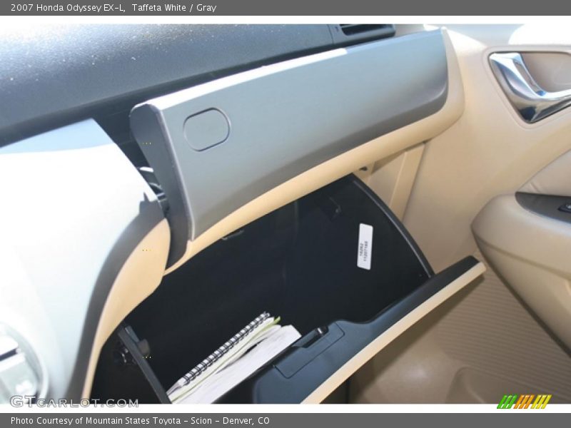Taffeta White / Gray 2007 Honda Odyssey EX-L