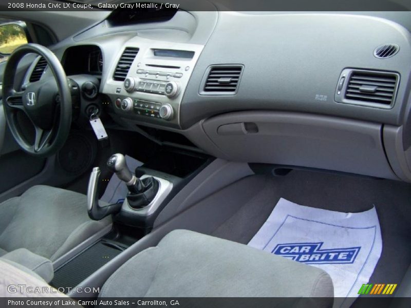 Galaxy Gray Metallic / Gray 2008 Honda Civic LX Coupe