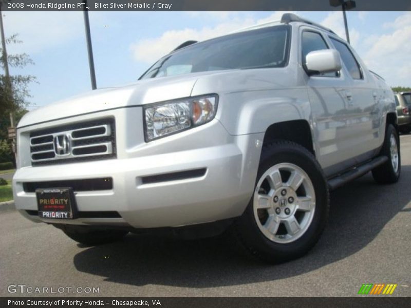 Billet Silver Metallic / Gray 2008 Honda Ridgeline RTL
