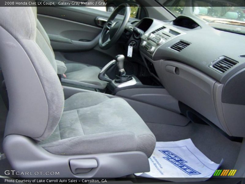 Galaxy Gray Metallic / Gray 2008 Honda Civic LX Coupe