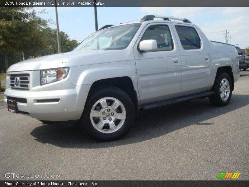 Billet Silver Metallic / Gray 2008 Honda Ridgeline RTL