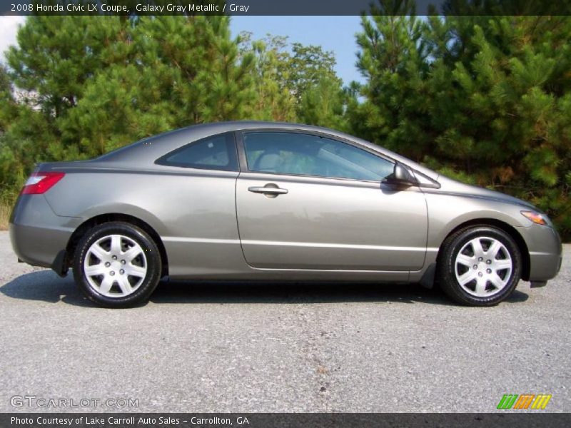 Galaxy Gray Metallic / Gray 2008 Honda Civic LX Coupe