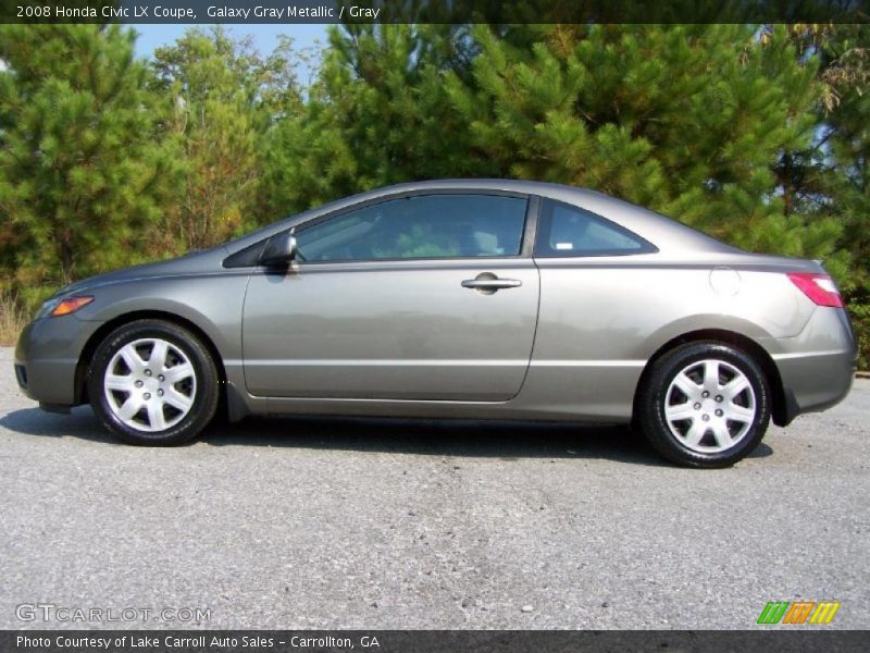 Galaxy Gray Metallic / Gray 2008 Honda Civic LX Coupe