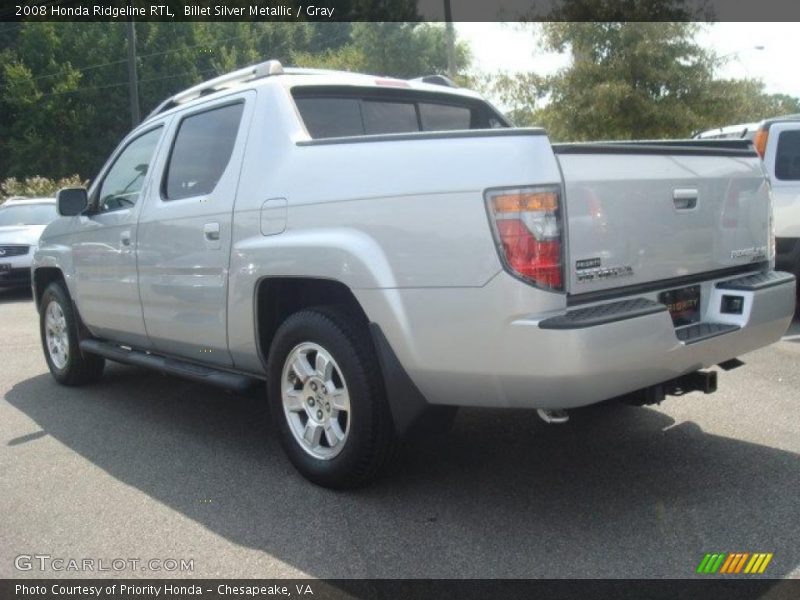 Billet Silver Metallic / Gray 2008 Honda Ridgeline RTL