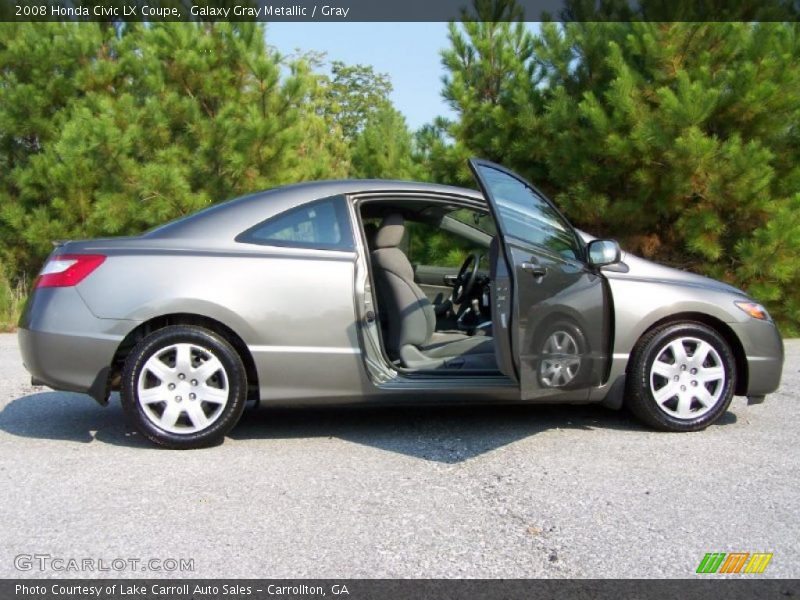 Galaxy Gray Metallic / Gray 2008 Honda Civic LX Coupe