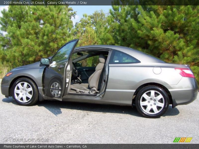 Galaxy Gray Metallic / Gray 2008 Honda Civic LX Coupe