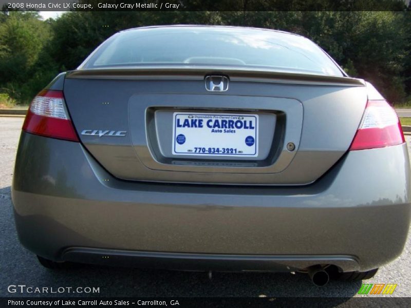 Galaxy Gray Metallic / Gray 2008 Honda Civic LX Coupe
