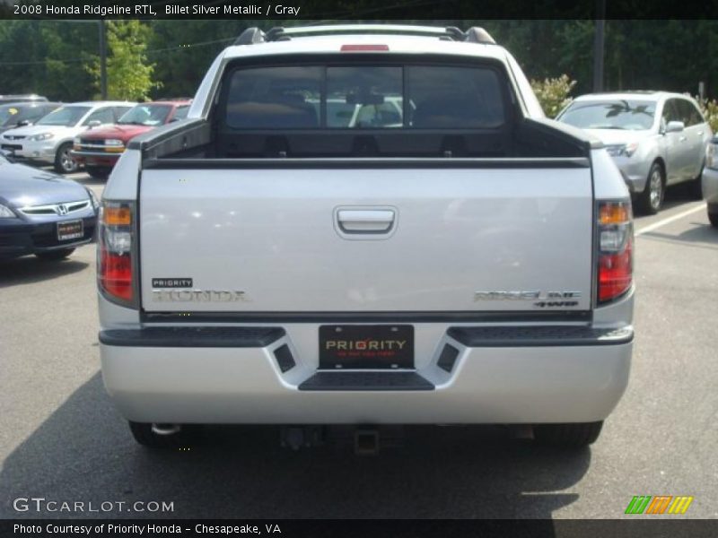 Billet Silver Metallic / Gray 2008 Honda Ridgeline RTL