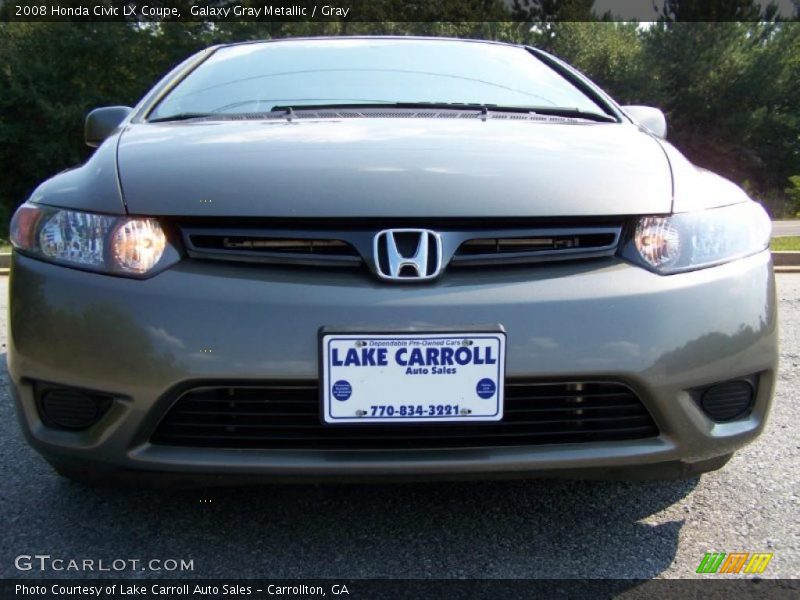 Galaxy Gray Metallic / Gray 2008 Honda Civic LX Coupe
