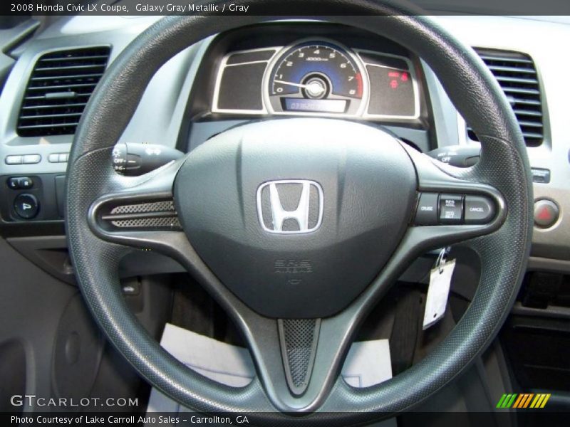 Galaxy Gray Metallic / Gray 2008 Honda Civic LX Coupe