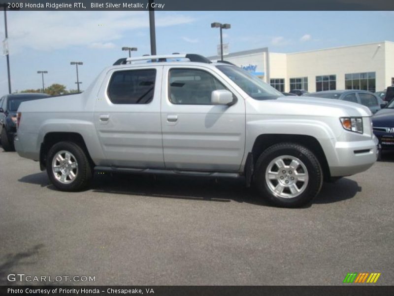 Billet Silver Metallic / Gray 2008 Honda Ridgeline RTL