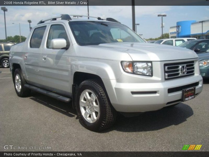 Billet Silver Metallic / Gray 2008 Honda Ridgeline RTL