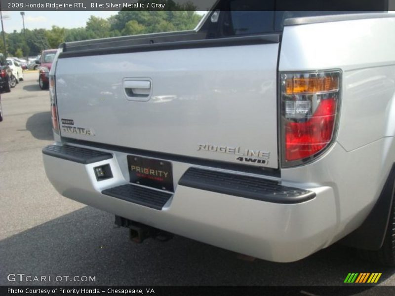 Billet Silver Metallic / Gray 2008 Honda Ridgeline RTL