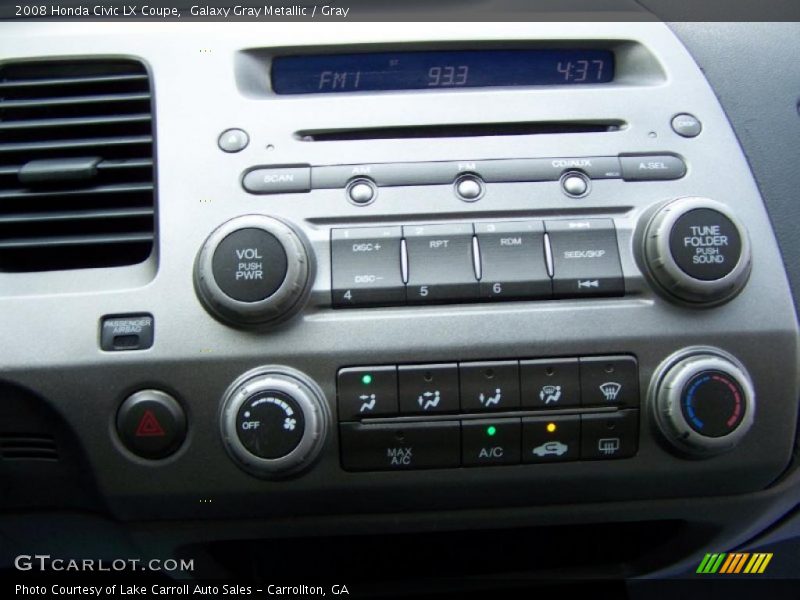 Galaxy Gray Metallic / Gray 2008 Honda Civic LX Coupe