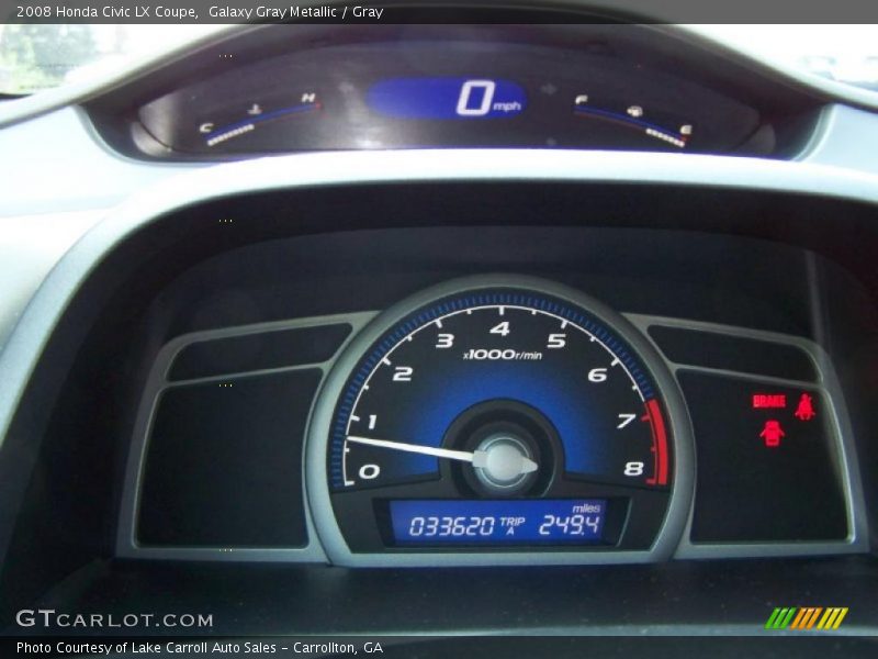 Galaxy Gray Metallic / Gray 2008 Honda Civic LX Coupe