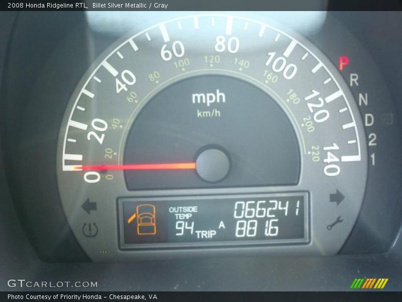 Billet Silver Metallic / Gray 2008 Honda Ridgeline RTL