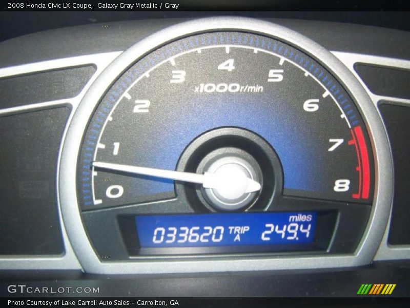 Galaxy Gray Metallic / Gray 2008 Honda Civic LX Coupe