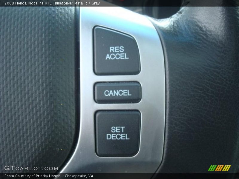 Billet Silver Metallic / Gray 2008 Honda Ridgeline RTL