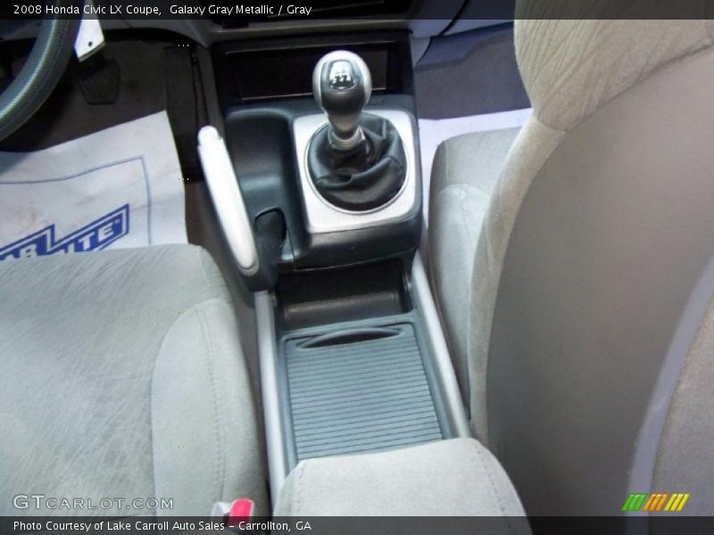 Galaxy Gray Metallic / Gray 2008 Honda Civic LX Coupe