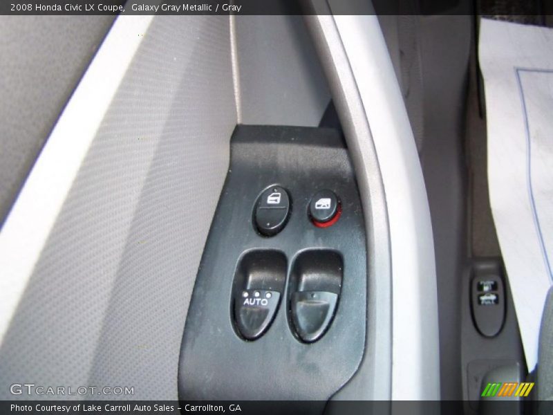 Galaxy Gray Metallic / Gray 2008 Honda Civic LX Coupe