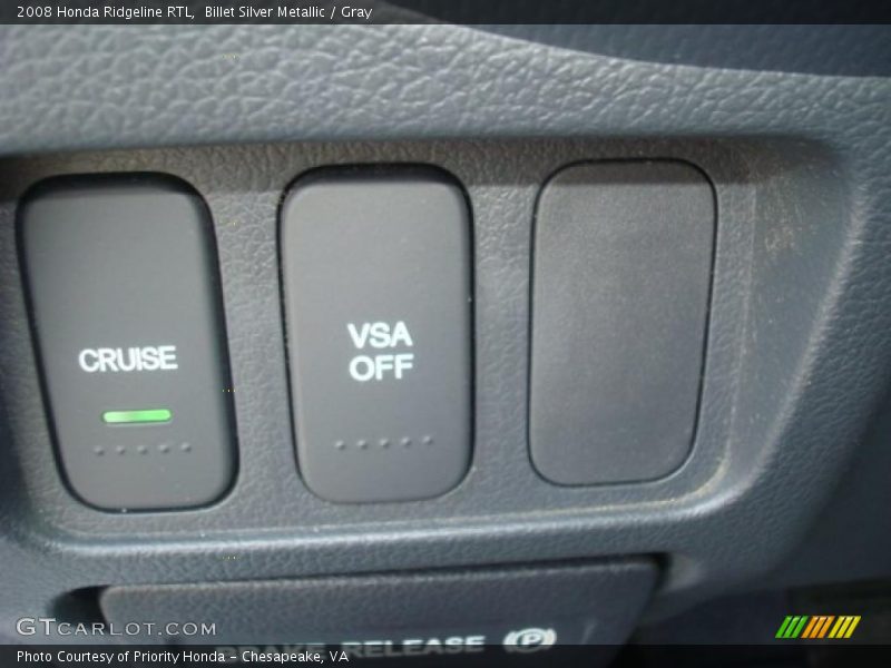 Billet Silver Metallic / Gray 2008 Honda Ridgeline RTL